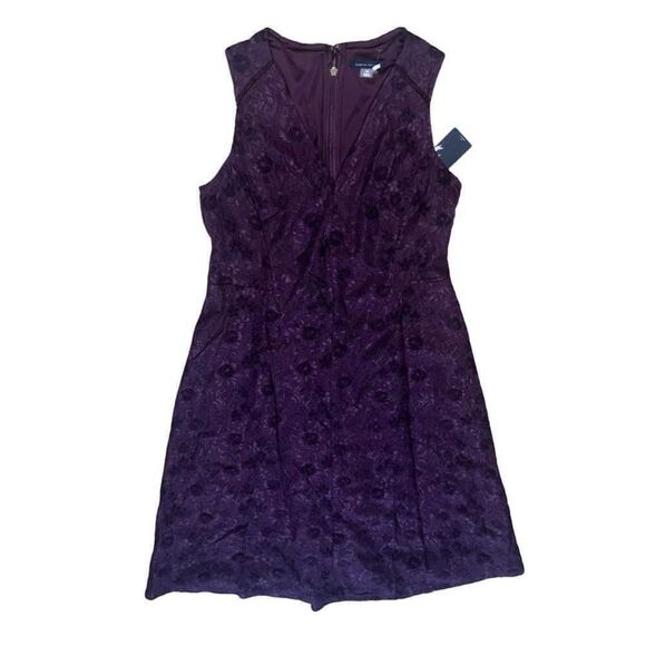Women's Tommy Hilfiger Purple Lace Dress Size 10 - Picture 7 of 8